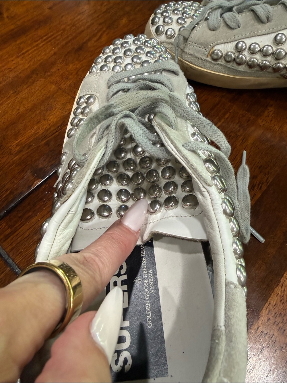 Golden Goose Studded super star 40 - Picture 3 of 6